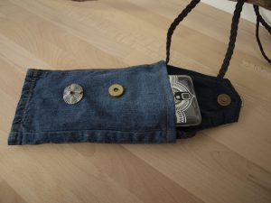 sac pour téléphone portable en jean